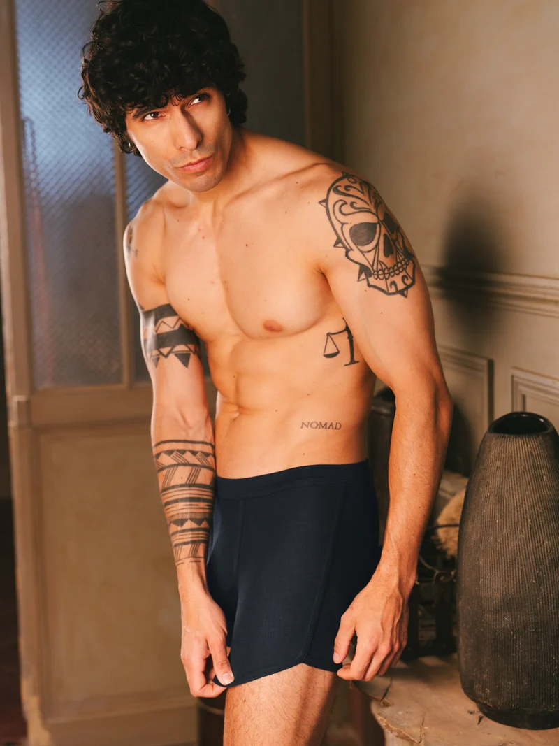 Boxer côtelé homme