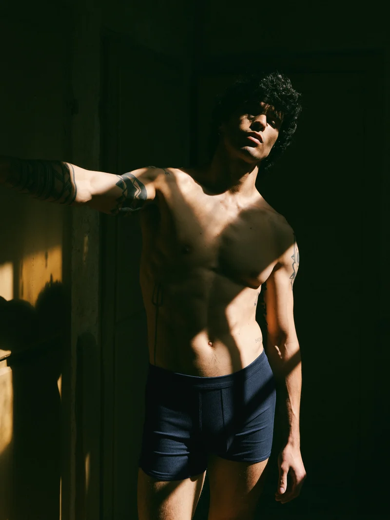 Boxer côtelé homme