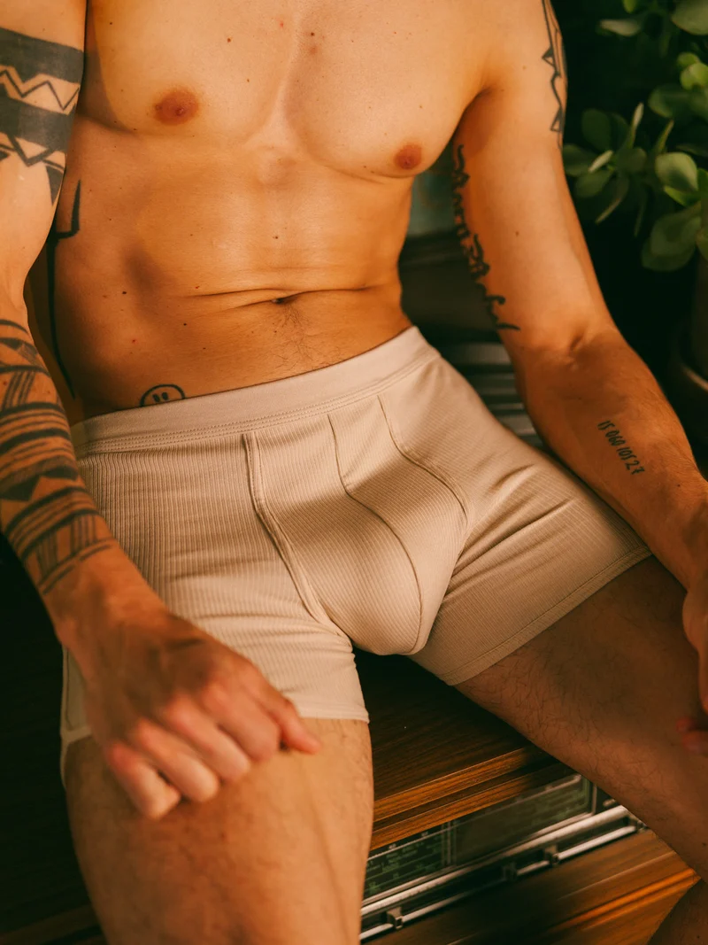 Boxer côtelé homme