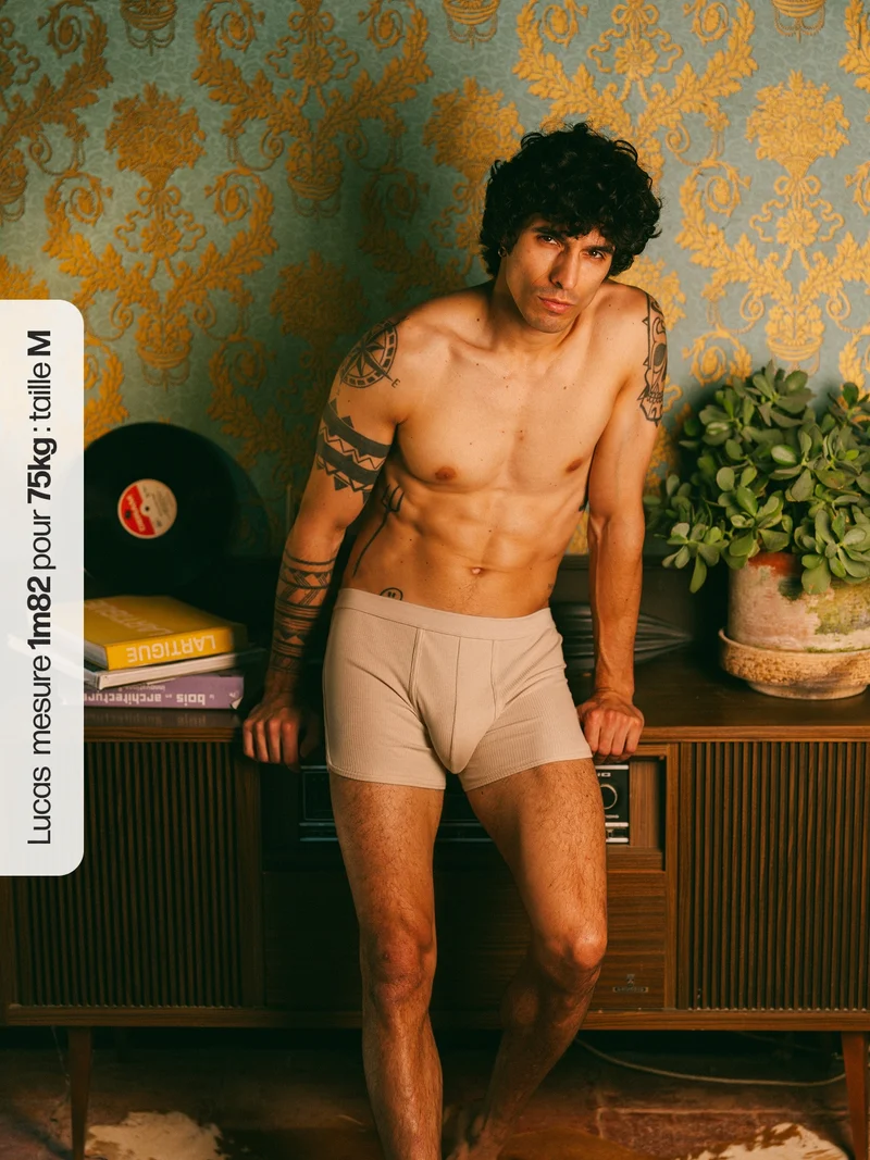 Boxer côtelé homme