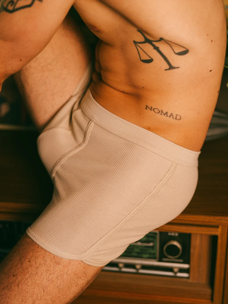 Boxer côtelé homme