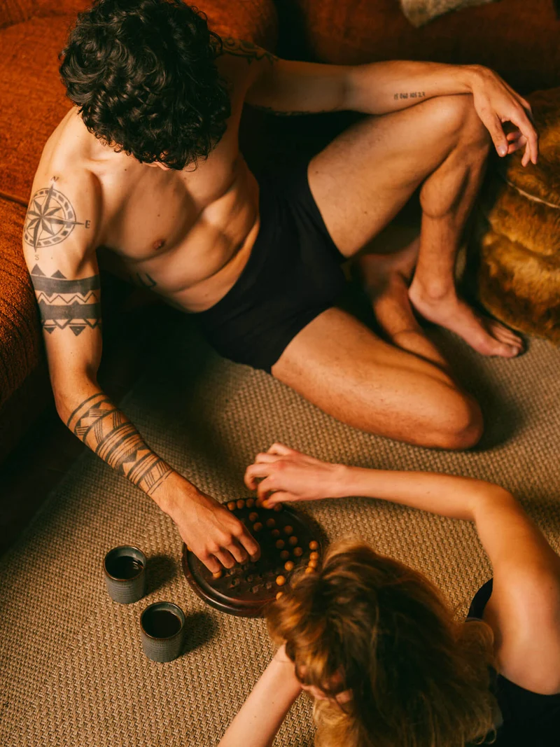 Boxer côtelé homme