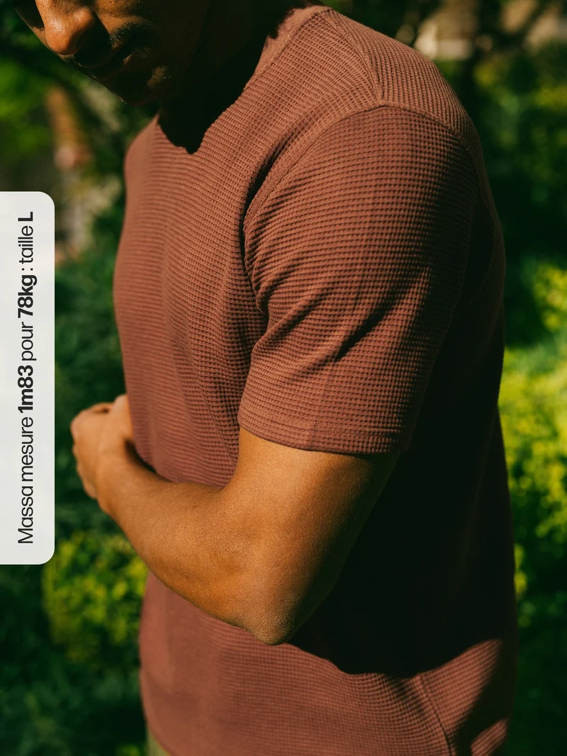 T-shirt gaufré