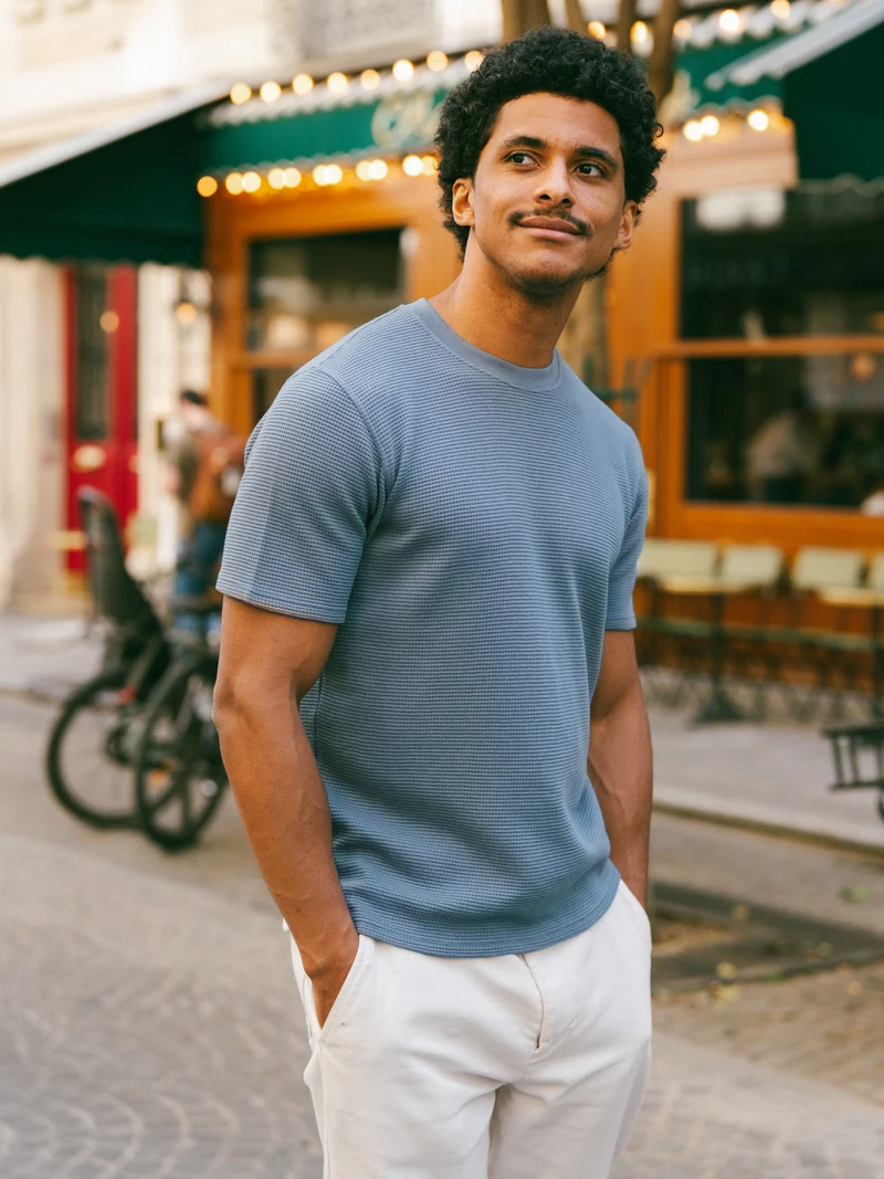 T-shirt gaufré