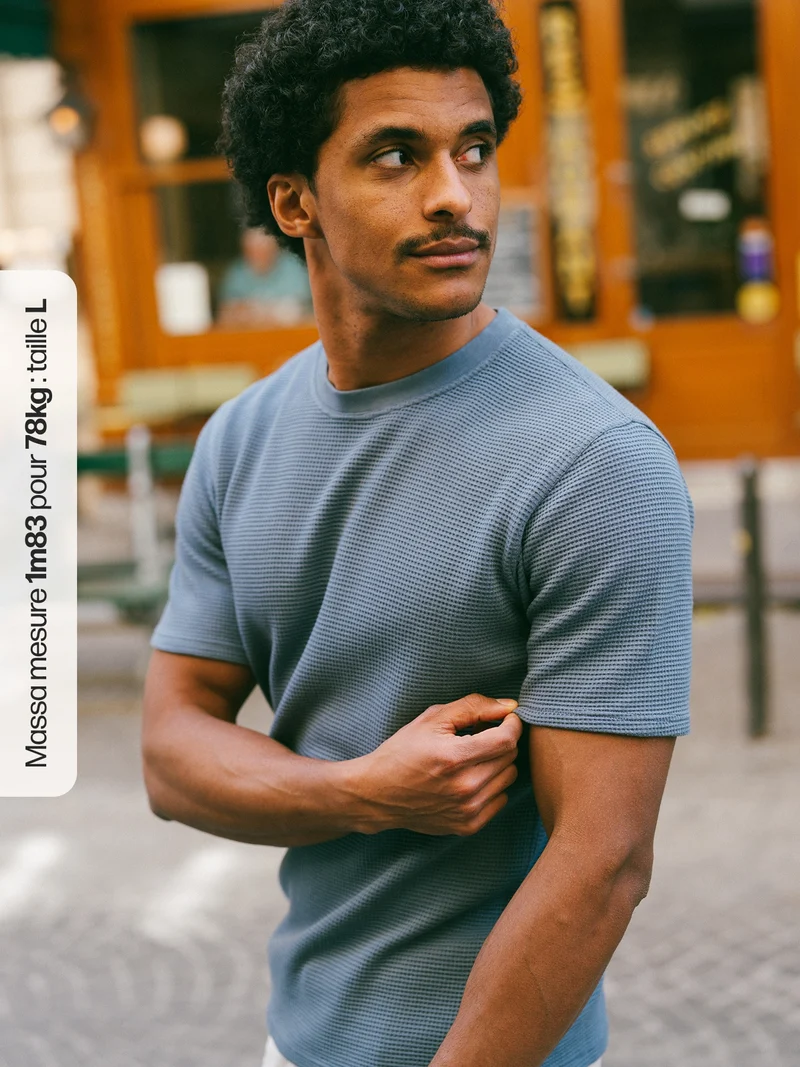 T-shirt gaufré