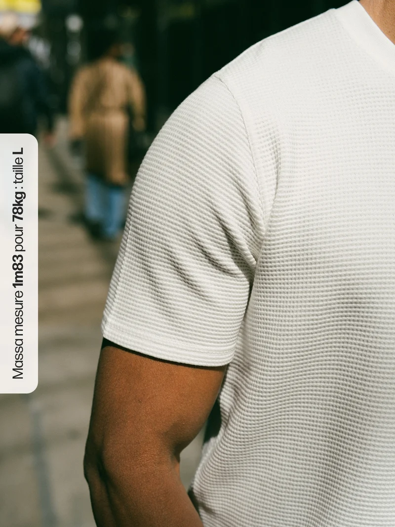 T-shirt gaufré