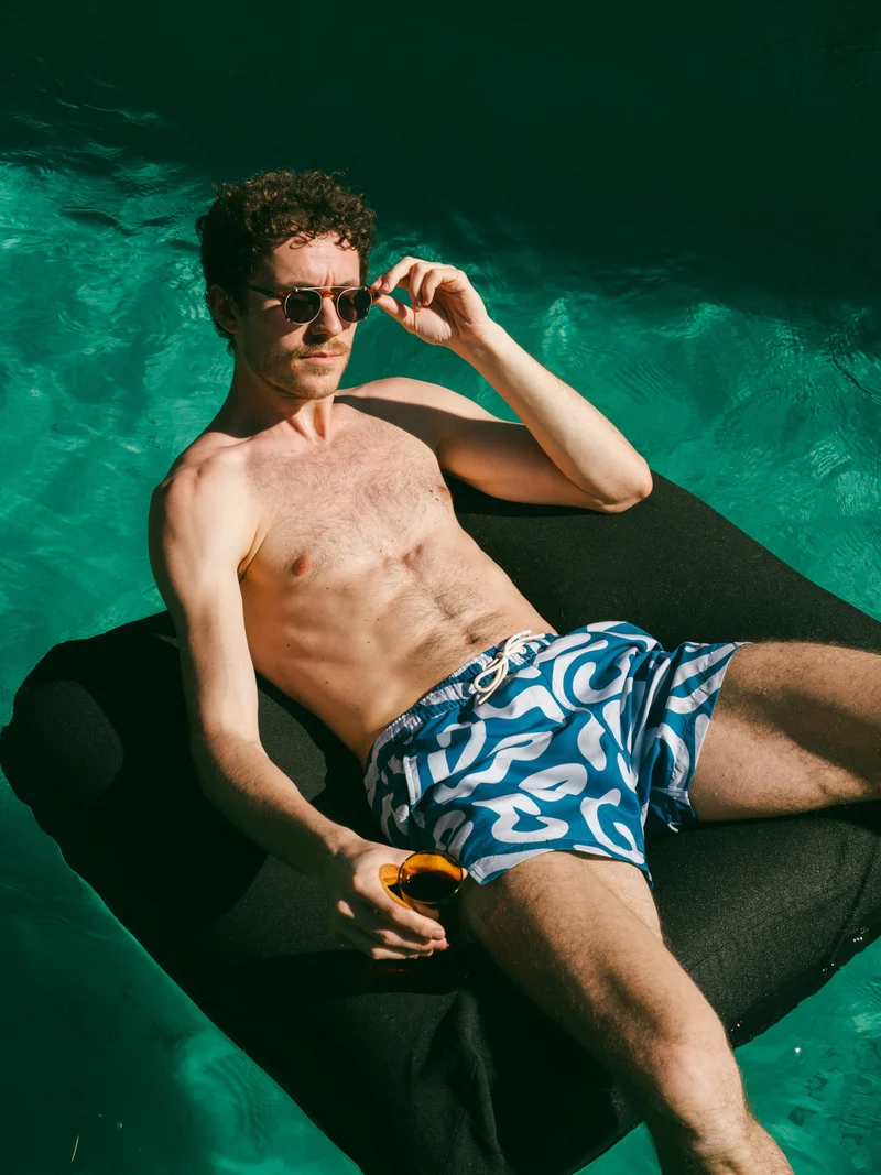 Short de bain à motifs