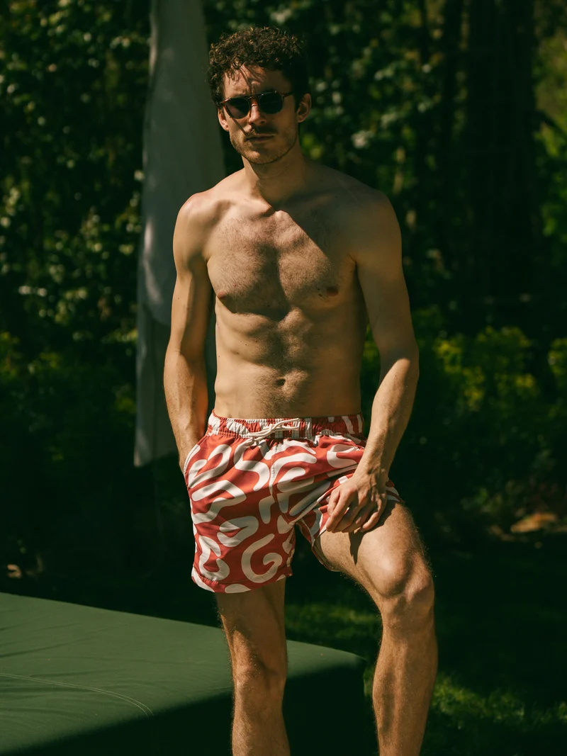 Short de bain à motifs