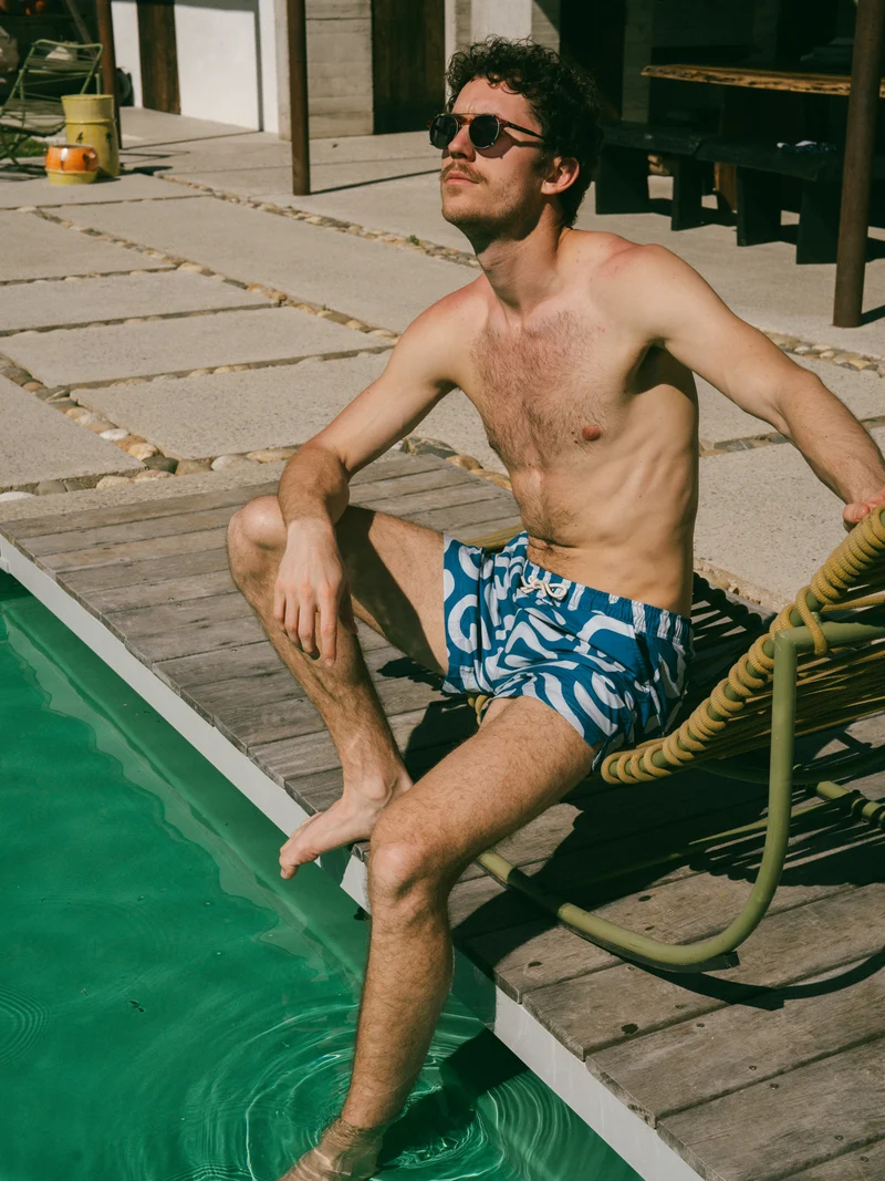 Short de bain à motifs