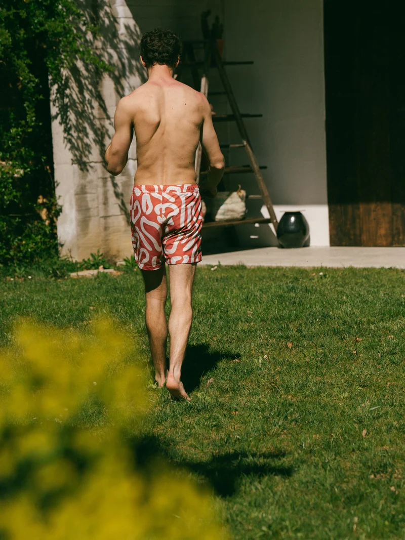 Short de bain à motifs