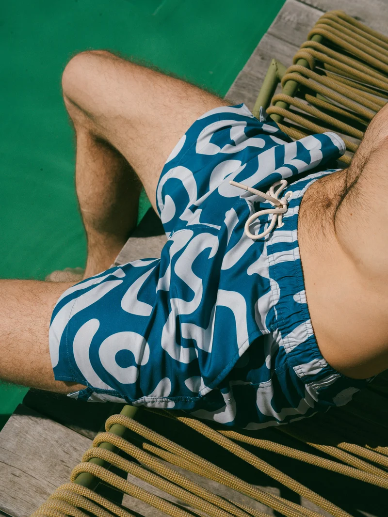 Short de bain à motifs