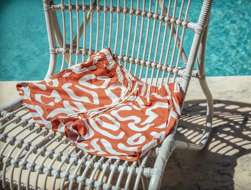Short de bain à motifs