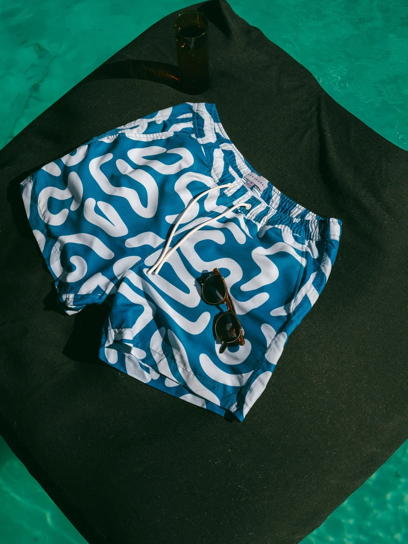Short de bain à motifs
