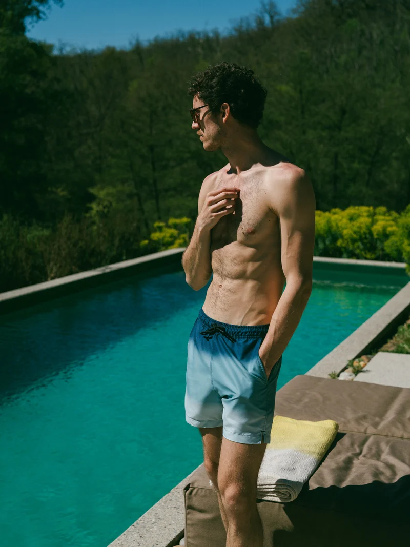 Short de bain à motifs