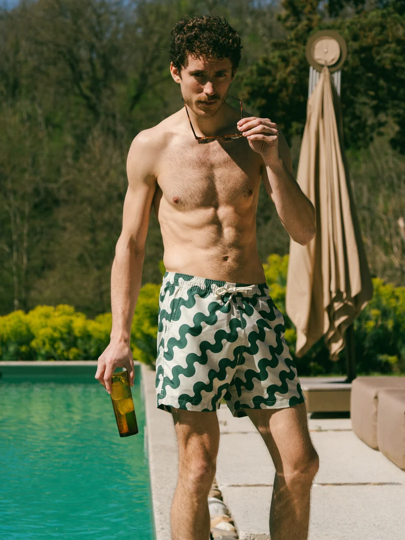 Short de bain à motifs