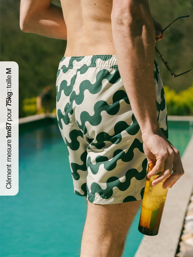 Short de bain à motifs