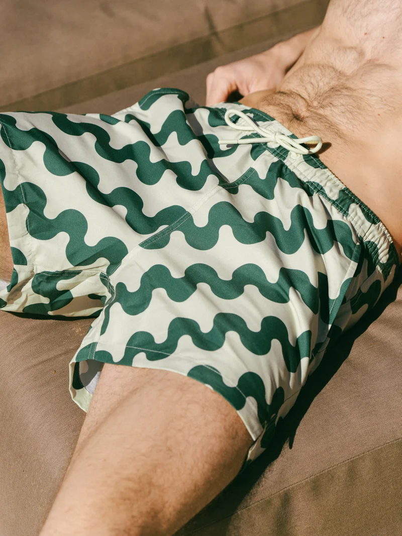 Short de bain à motifs