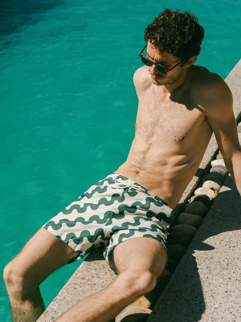 Short de bain à motifs