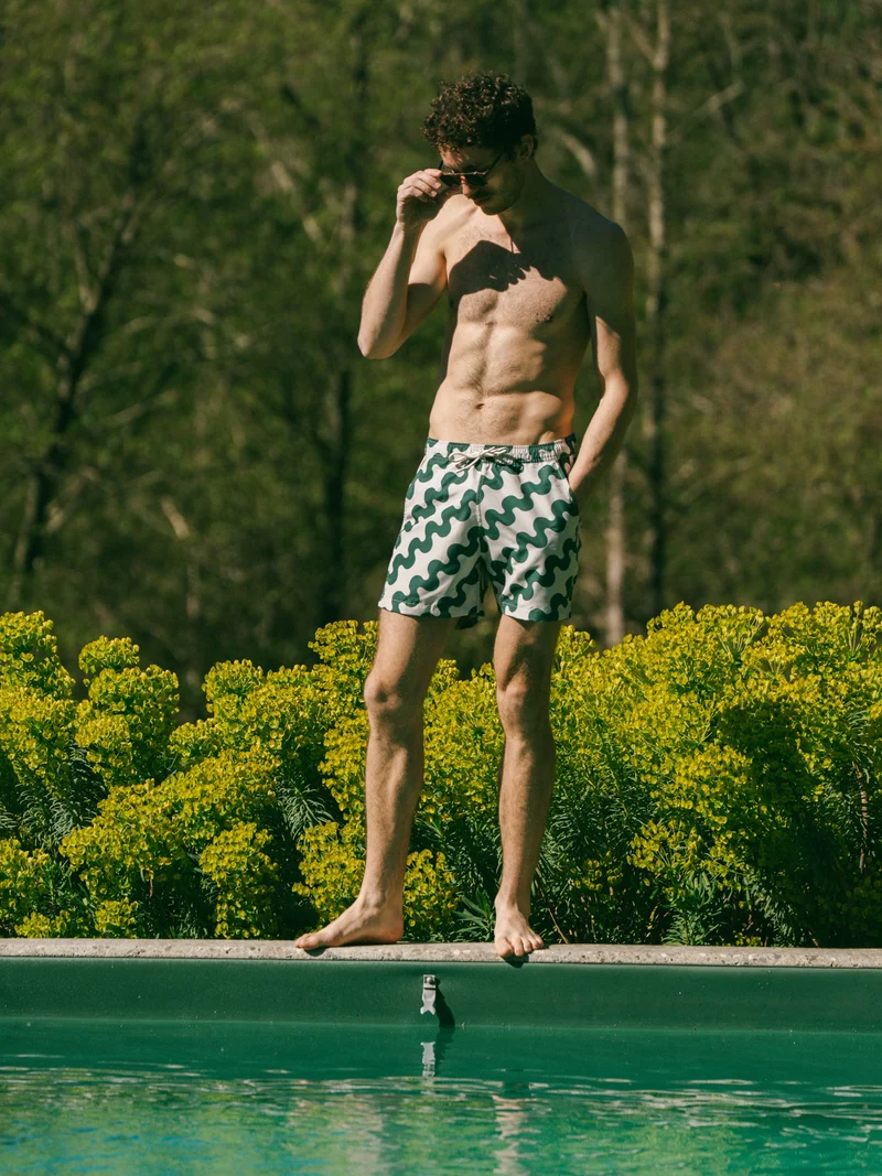 Short de bain à motifs