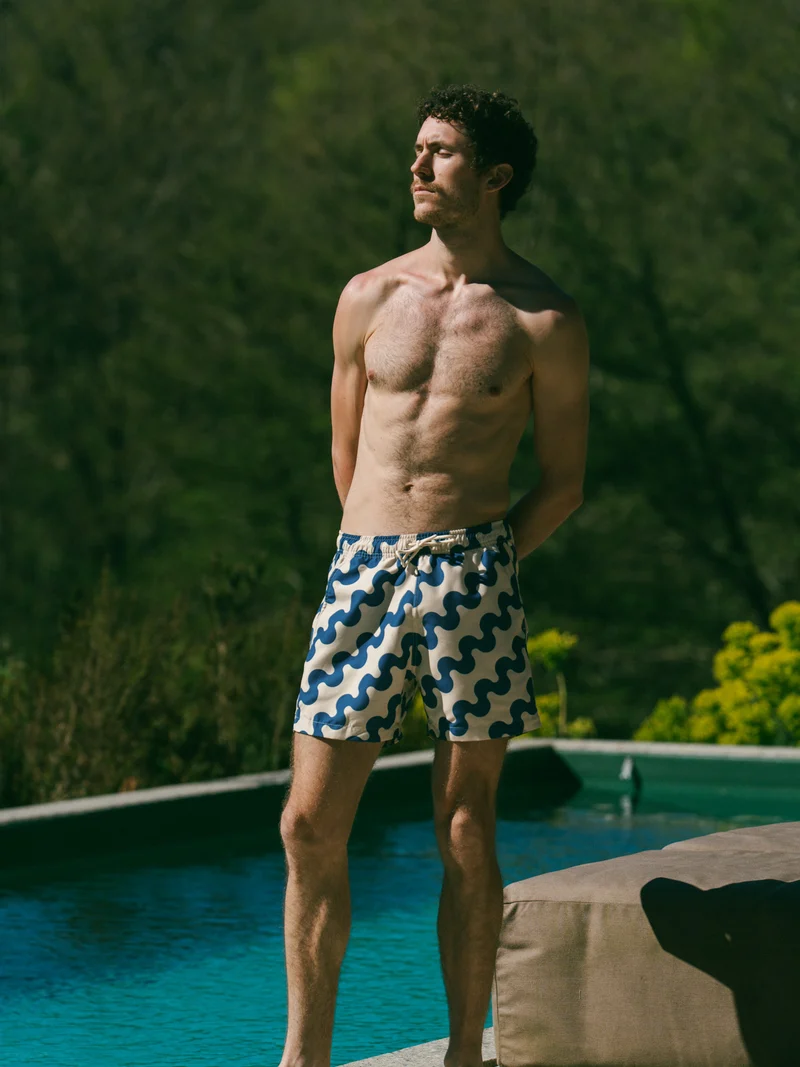 Short de bain à motifs
