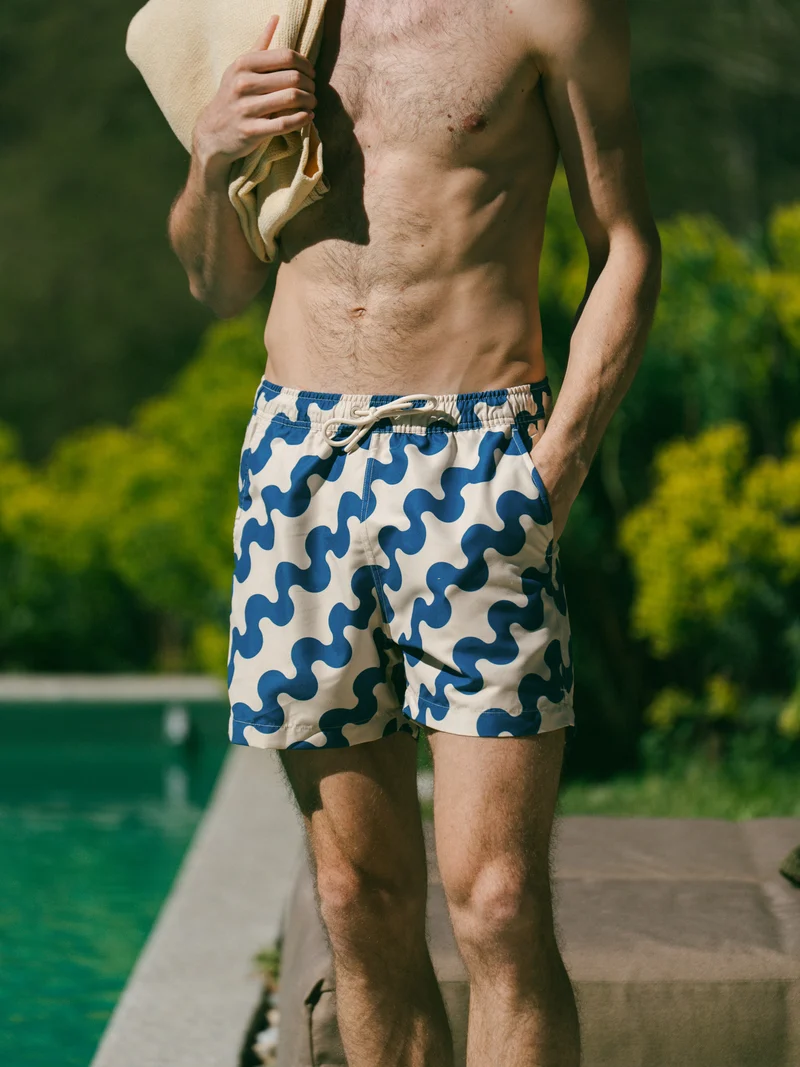 Short de bain à motifs
