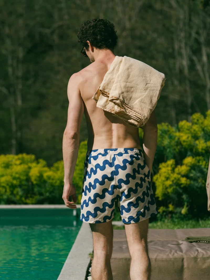 Short de bain à motifs