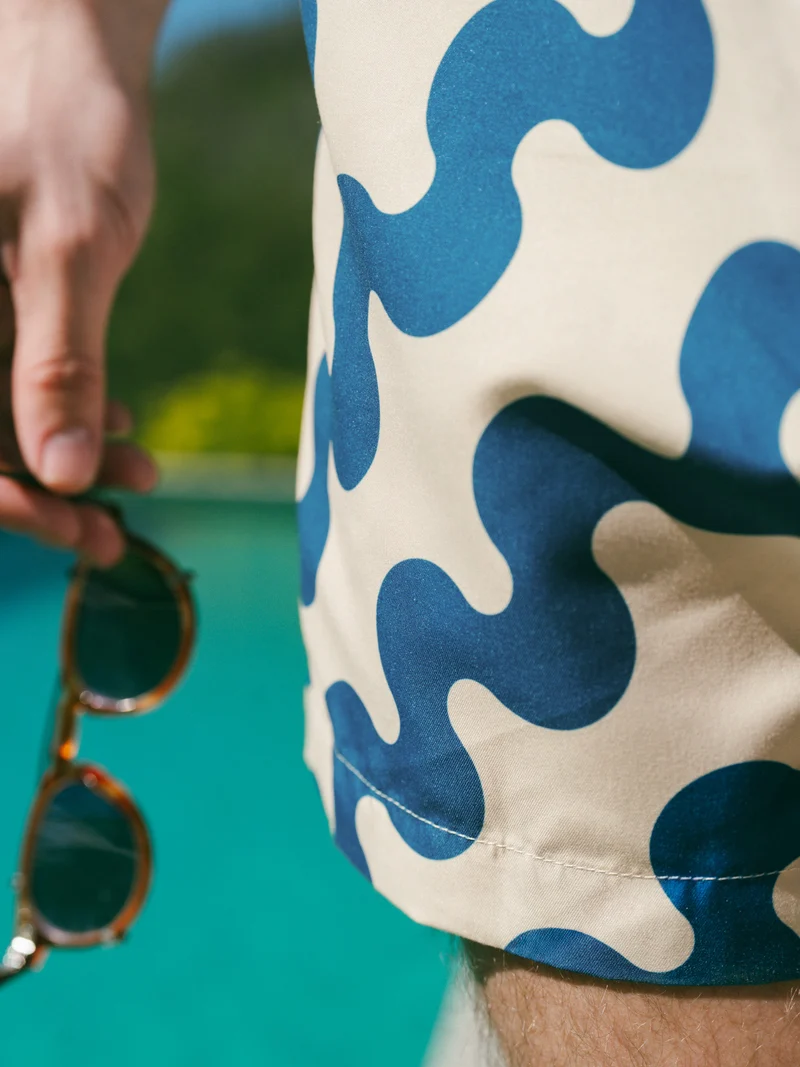 Short de bain à motifs