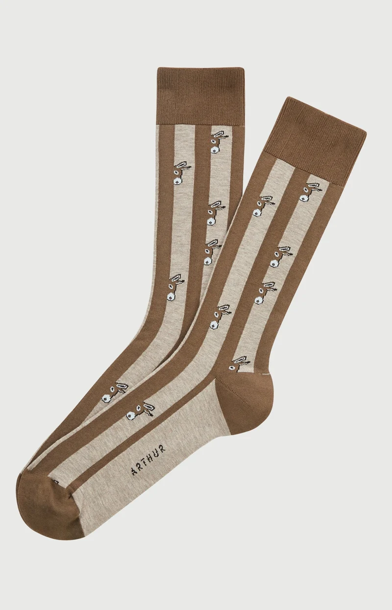 Chaussettes en coton - Âne Beige
