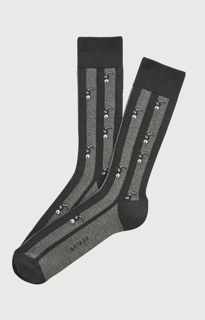 Chaussettes en coton - Âne Gris