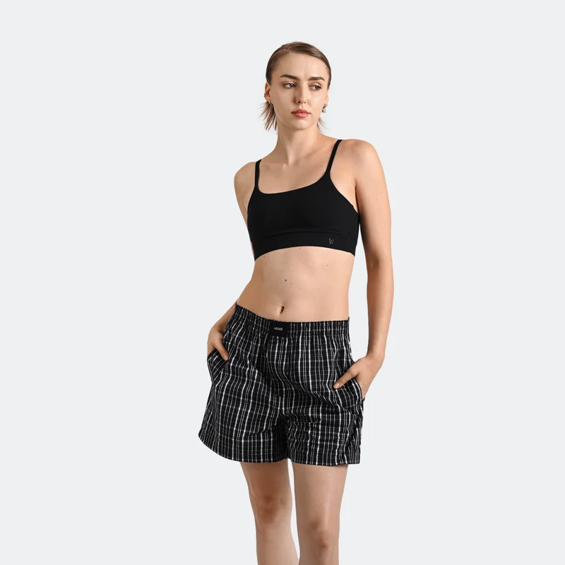 Boxer Shorts Coal Plaid