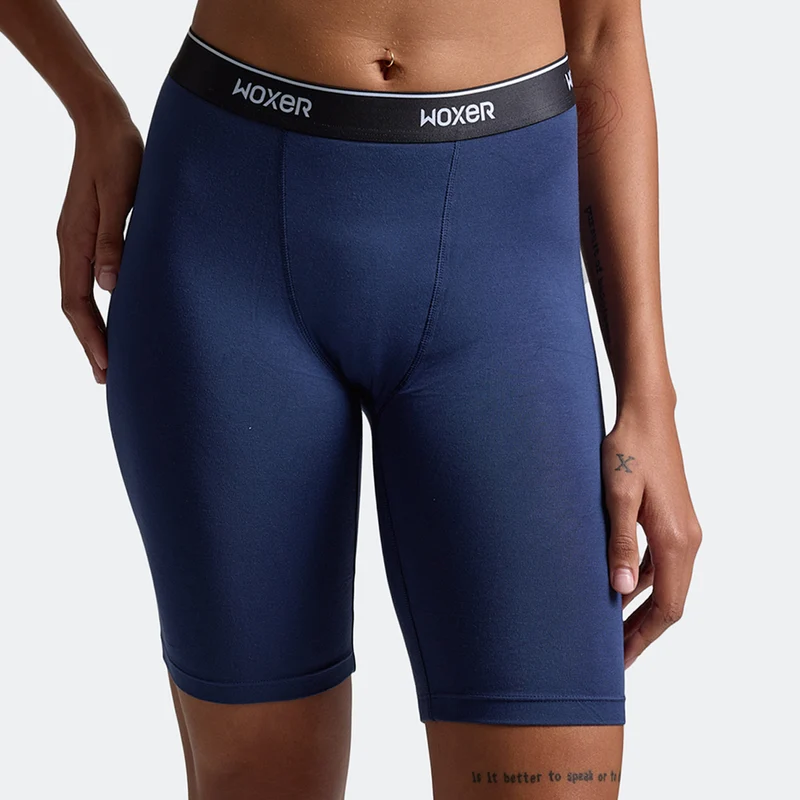 Biker High Waisted Navy 2.0