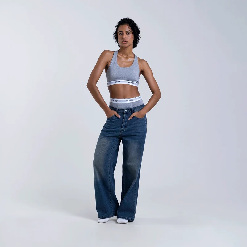 Baller High Waisted Heather Grey