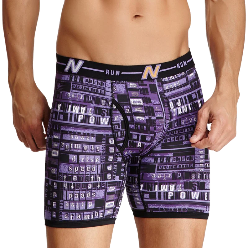New Balance Men's athletic Active Performance Boxer Briefs Photoprint Colors