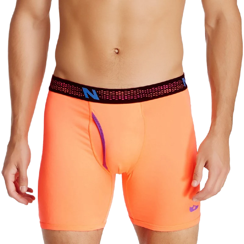 New Balance Men's athletic Active Performance Boxer Briefs Photoprint Colors