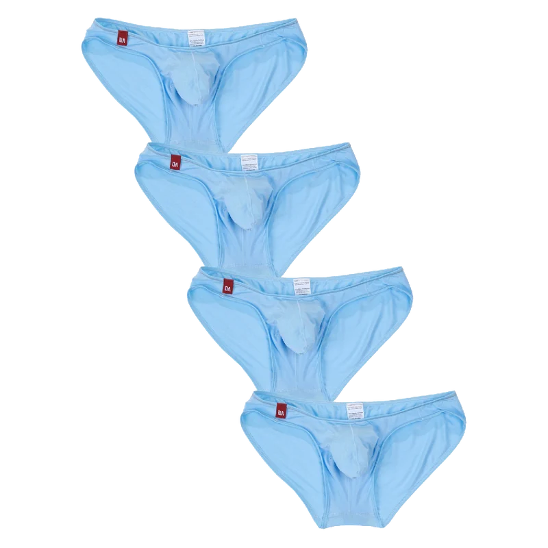 David Archy Men's 4 Pack Micromodal Air Sexy Bikinis and Briefs