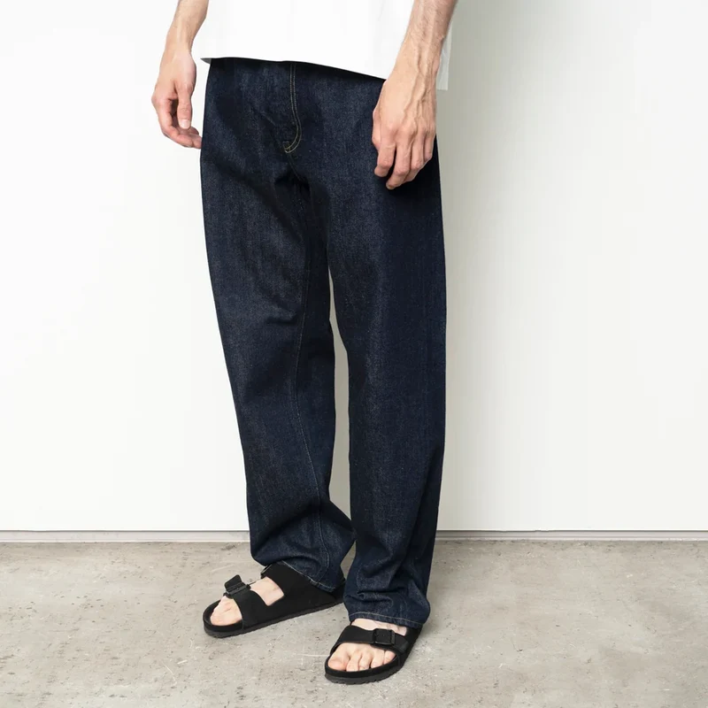 5 Pocket Denim Pants - Navy