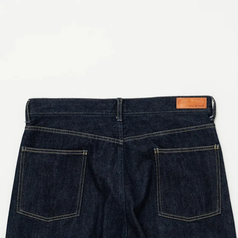 5 Pocket Denim Pants - Navy
