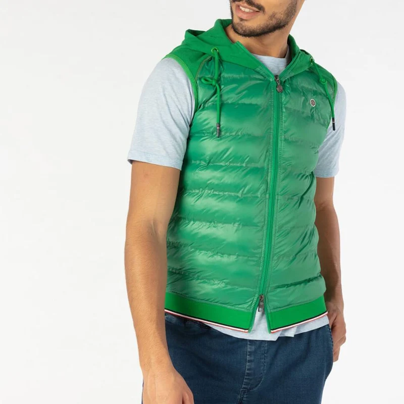 Doudoune sans manches vert gazon SBPLAY