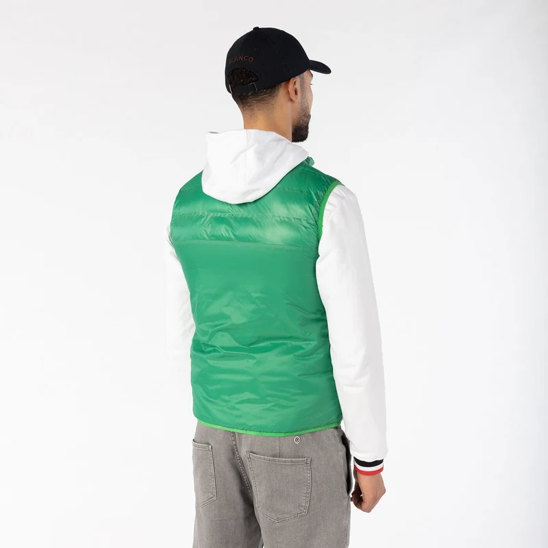 Doudoune sans manches vert gazon SBPLAY