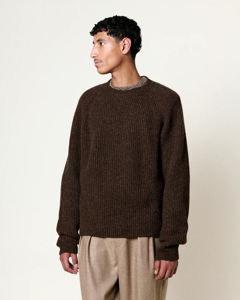 PULL COLIN SHETLAND BRILLIANT BROWN