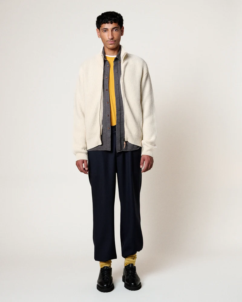 CARDIGAN EWAN SHETLAND CREAM