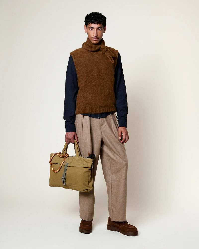 PULL SANS MANCHES BABY FIRAS COFFEE