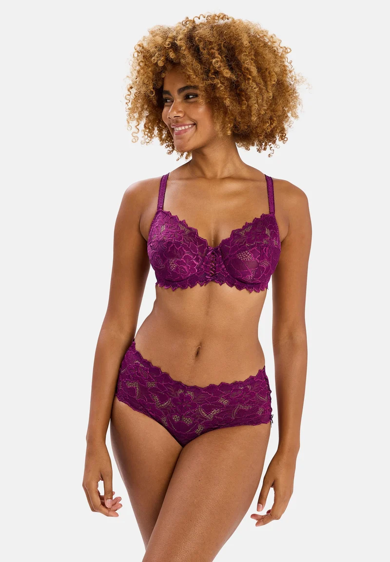 Lot de 2 culottes Arum Magenta Pourpre et Vert Aquifère