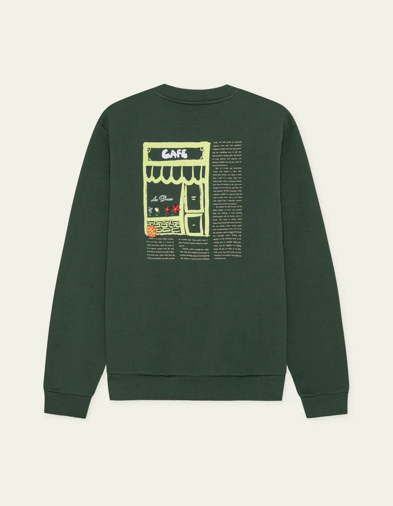 Les Deux Cafe Sweatshirt Pine Green