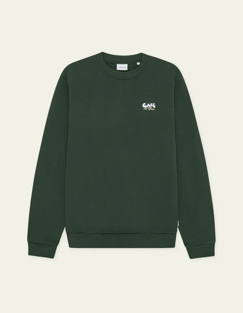 Les Deux Cafe Sweatshirt Pine Green