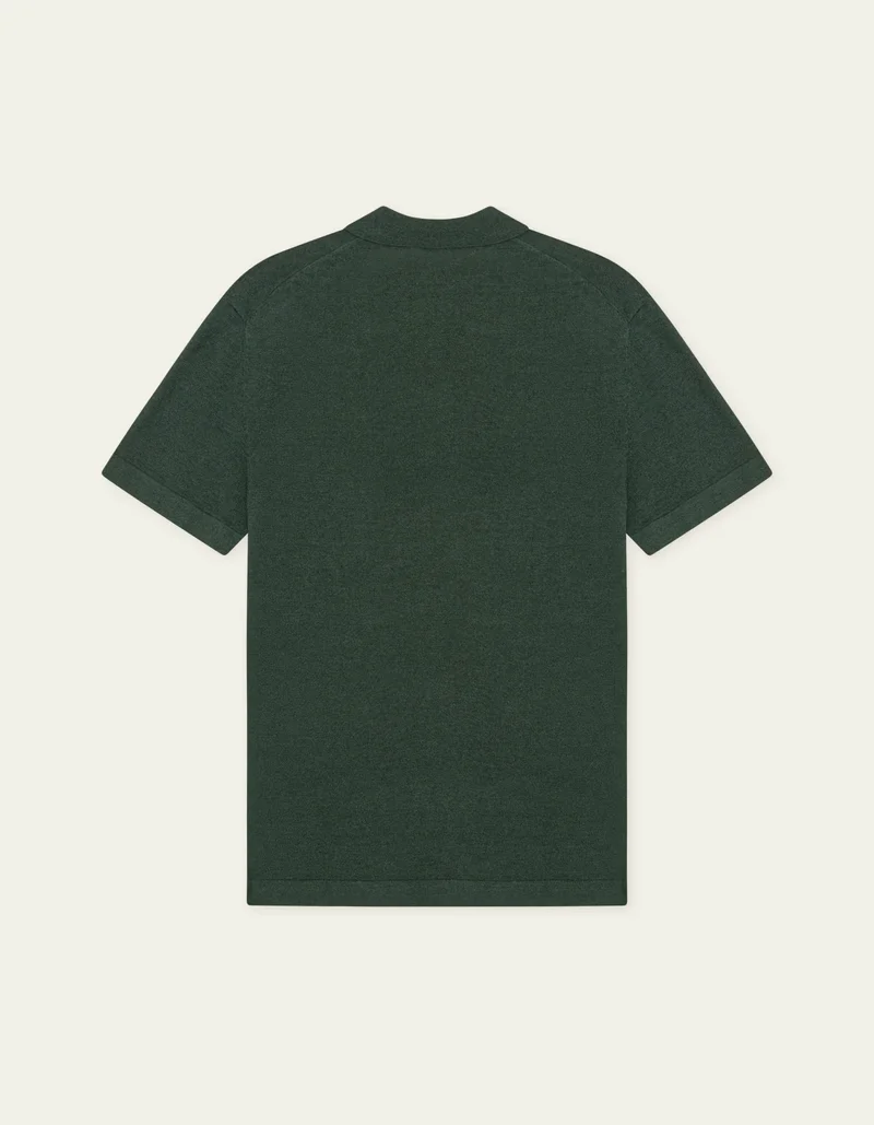 Les Deux Signature Knit Polo Pine Green