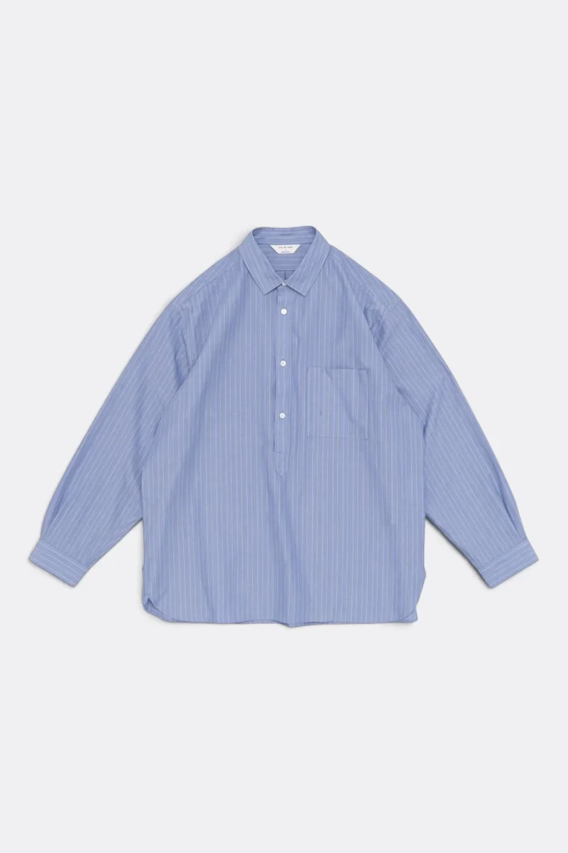 Striped Pullover Shirt - Blue stripe