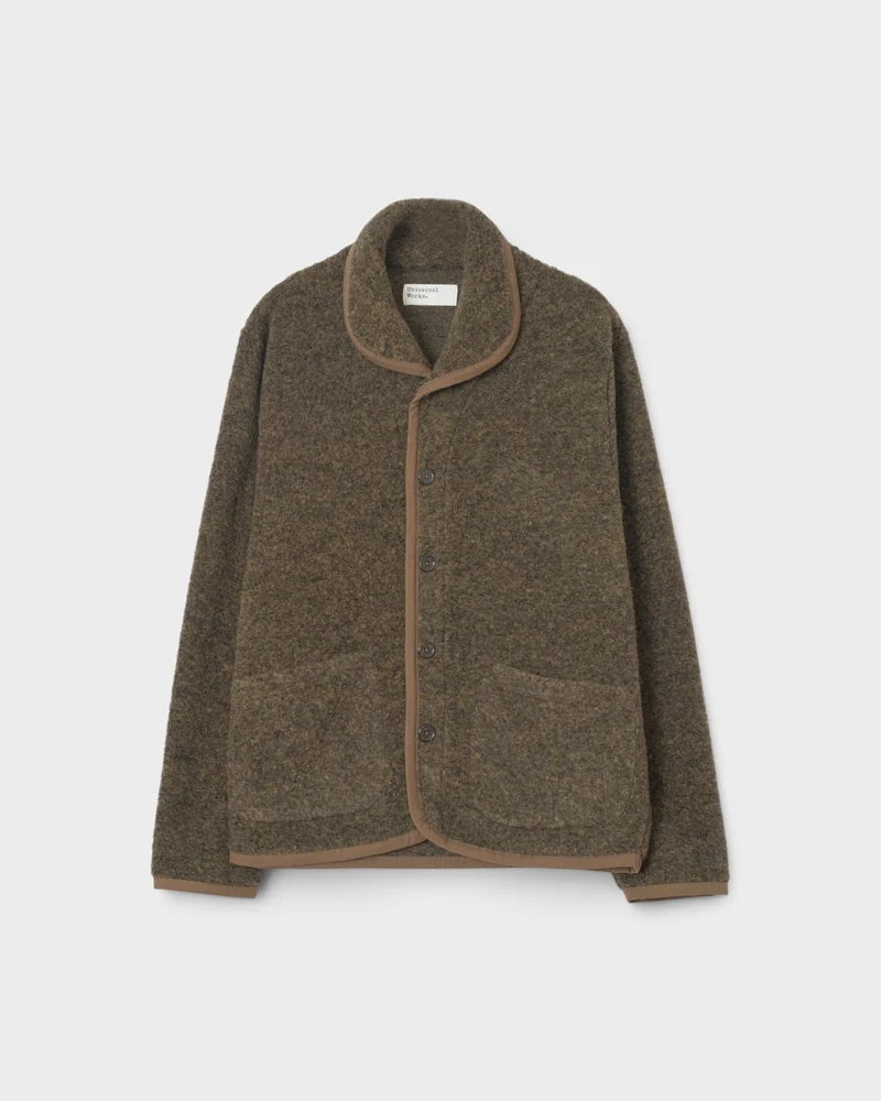 Bouclet Fleece Lancaster Jacket - Brown