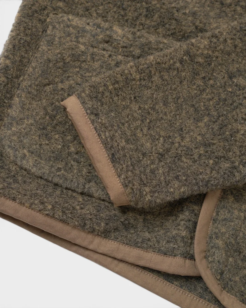 Bouclet Fleece Lancaster Jacket - Brown