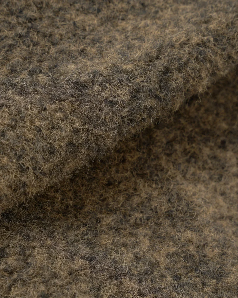 Bouclet Fleece Lancaster Jacket - Brown